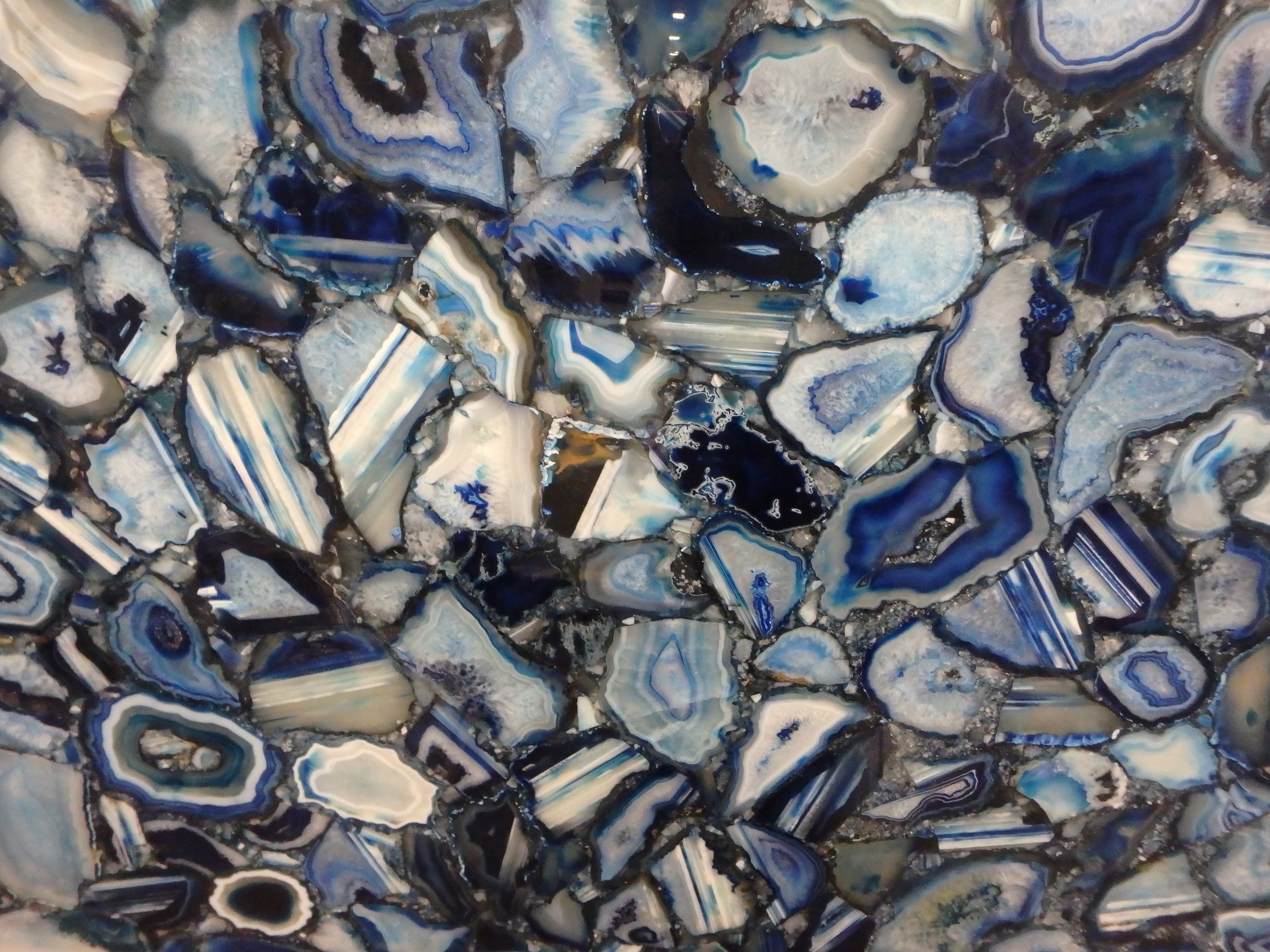 Blue Agate Small, semi-precious slab