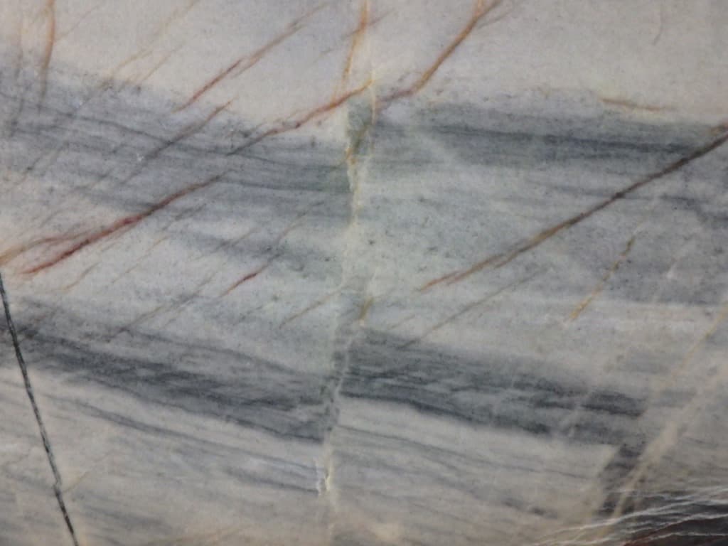 Tempest Blue, a quartzite slab, at KLZ Stone Supply in Dallas