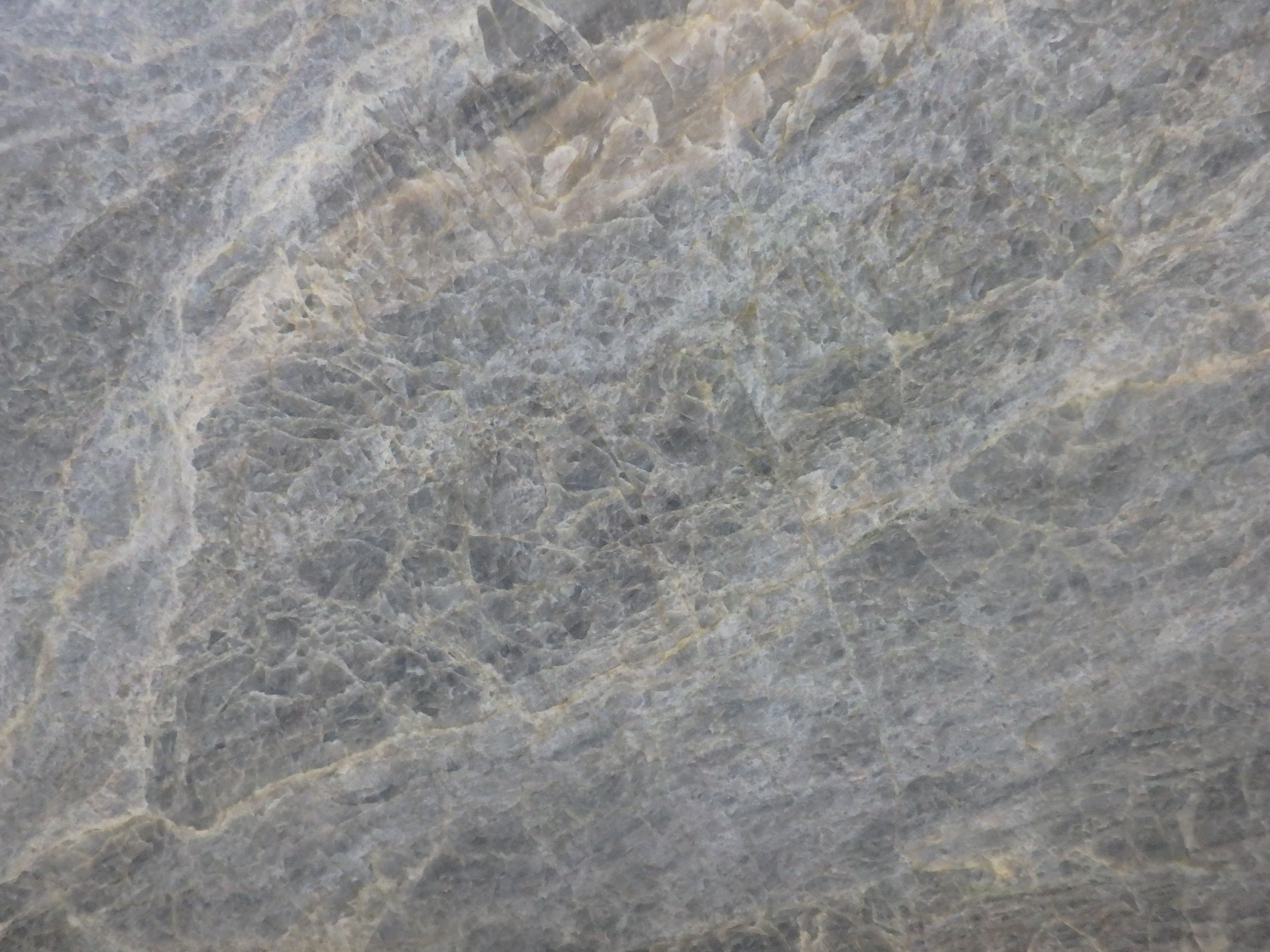 Elysium, a quartzite slab, at KLZ Stone Supply in Dallas