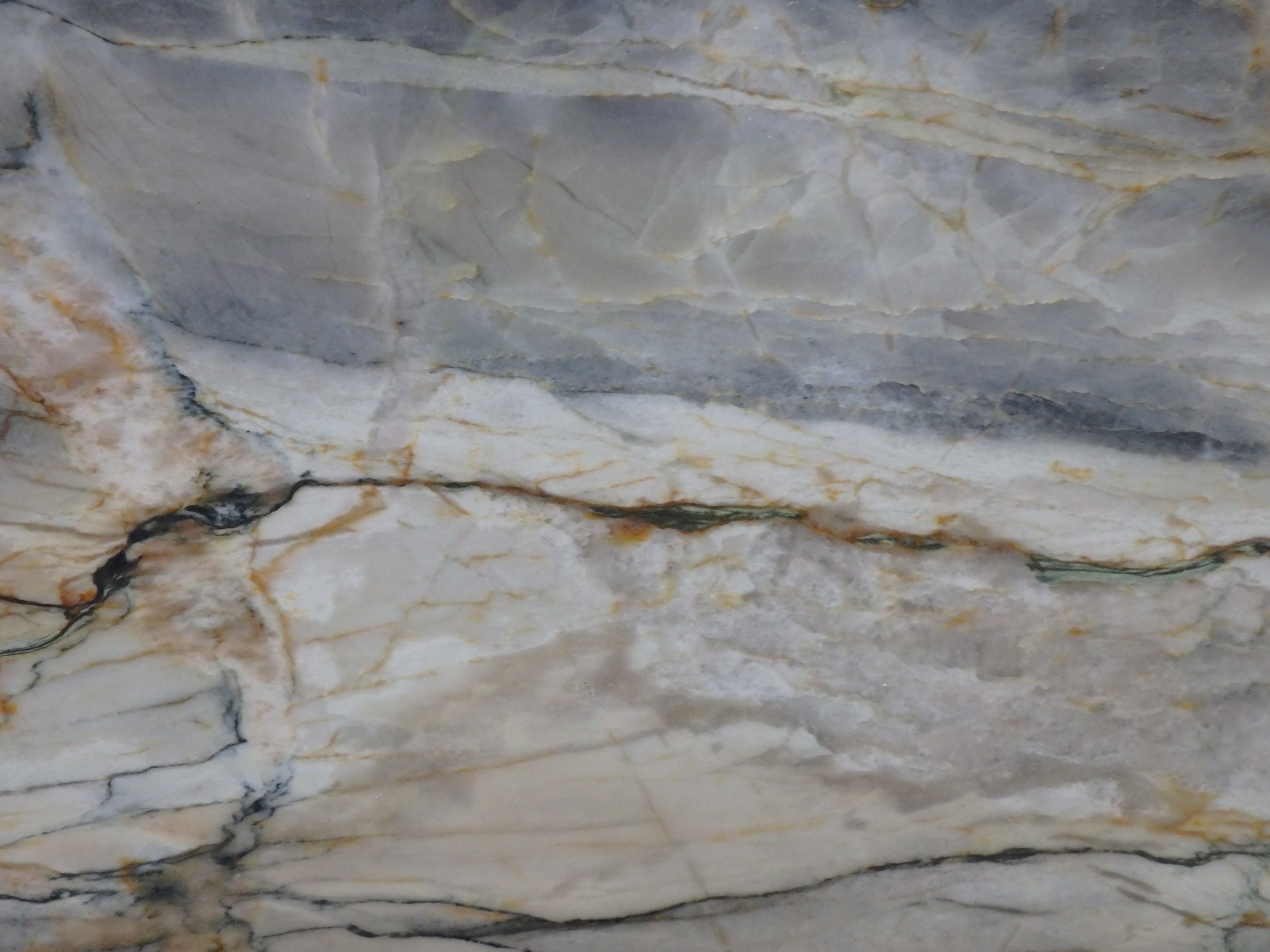 Michael Angelo, a quartzite slab, at KLZ Stone Supply in Dallas