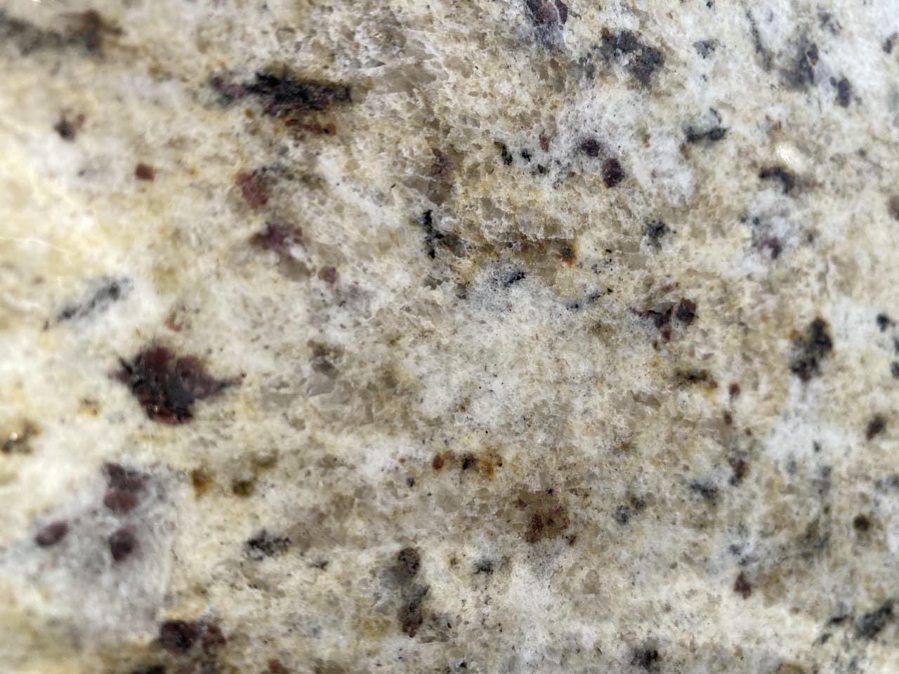 Verona, a granite slab, at KLZ Stone Supply in Dallas