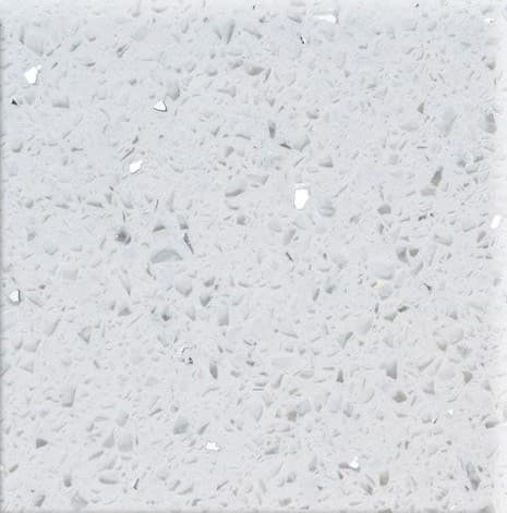 White Sparkle, quartz, slab