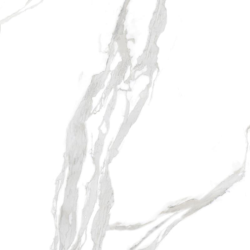 Statuario Unico, a porcelain slab, at KLZ Stone Supply in Dallas