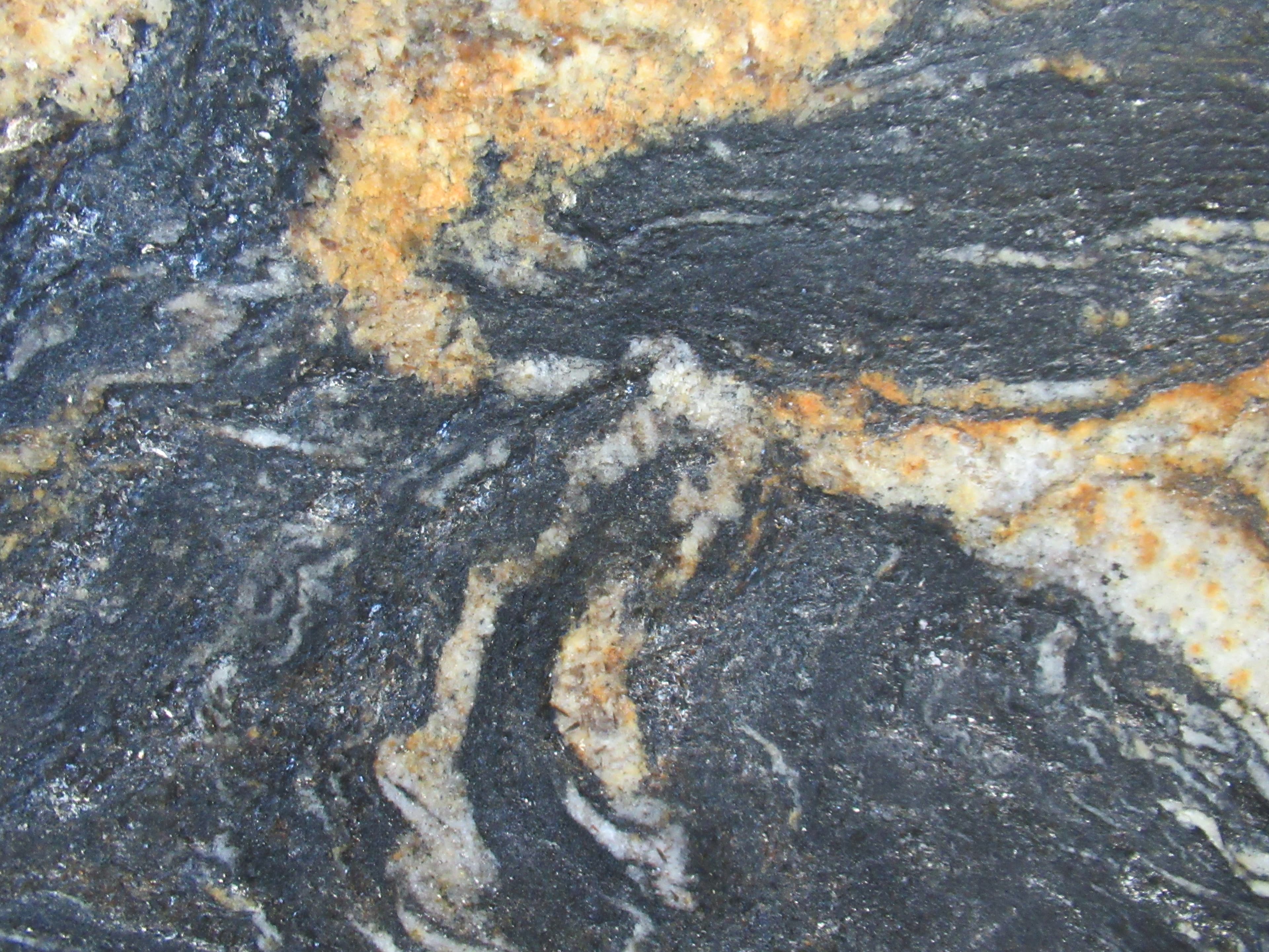 Black Taurus Leather, granite slab