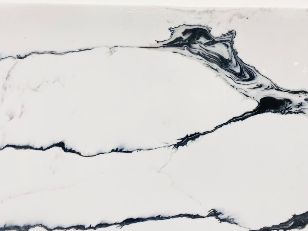 Calacatta Black, quartz slab