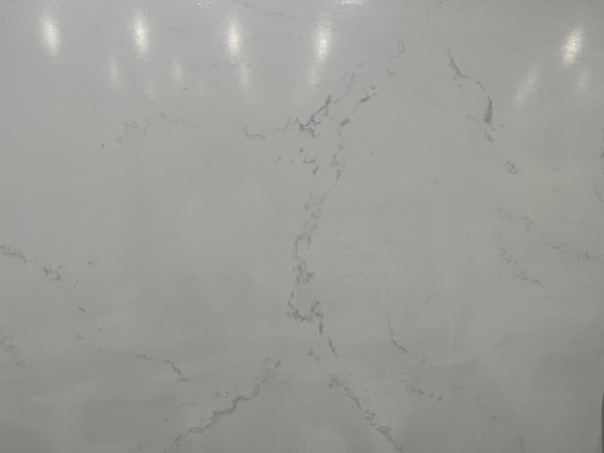 Montclair SP, a quartz slab, at KLZ Stone Supply in Dallas