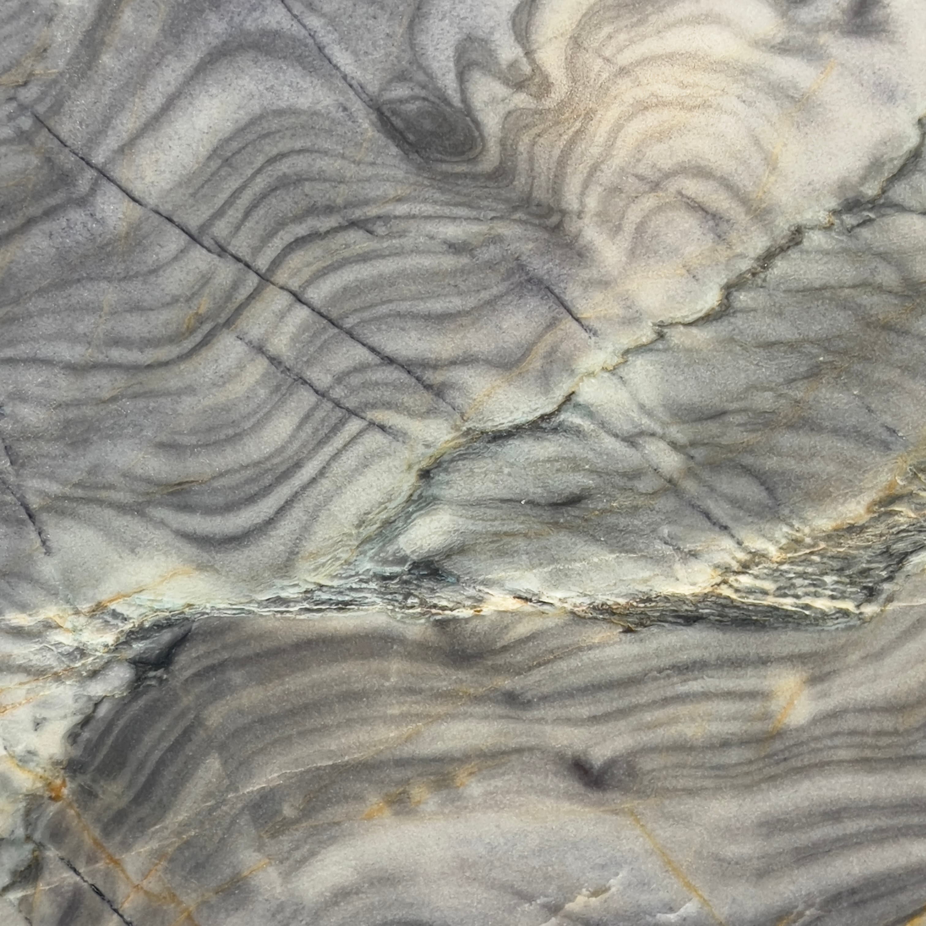 Blue Shadow Leather, quartzite slab