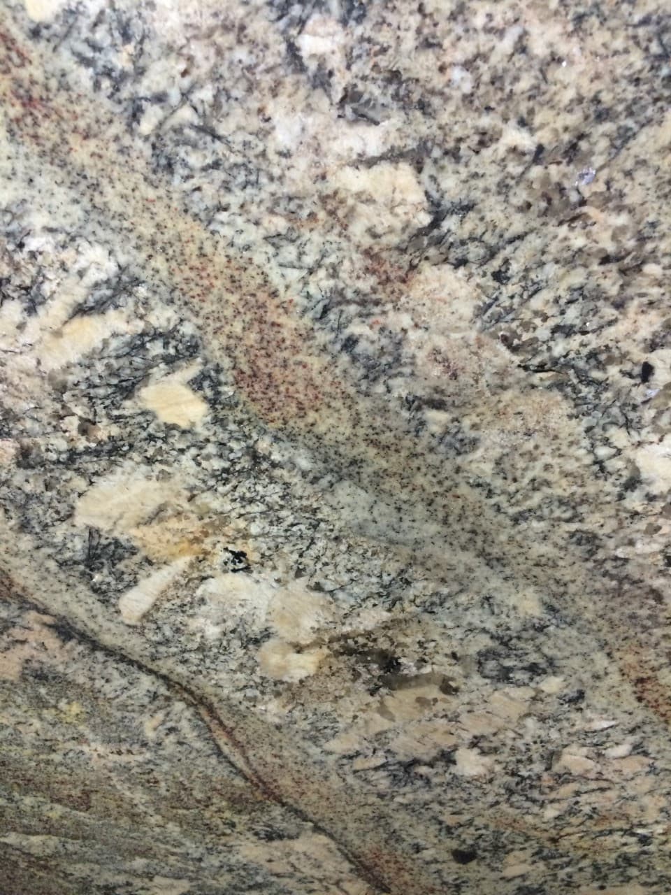 Bordeaux River, granite slab