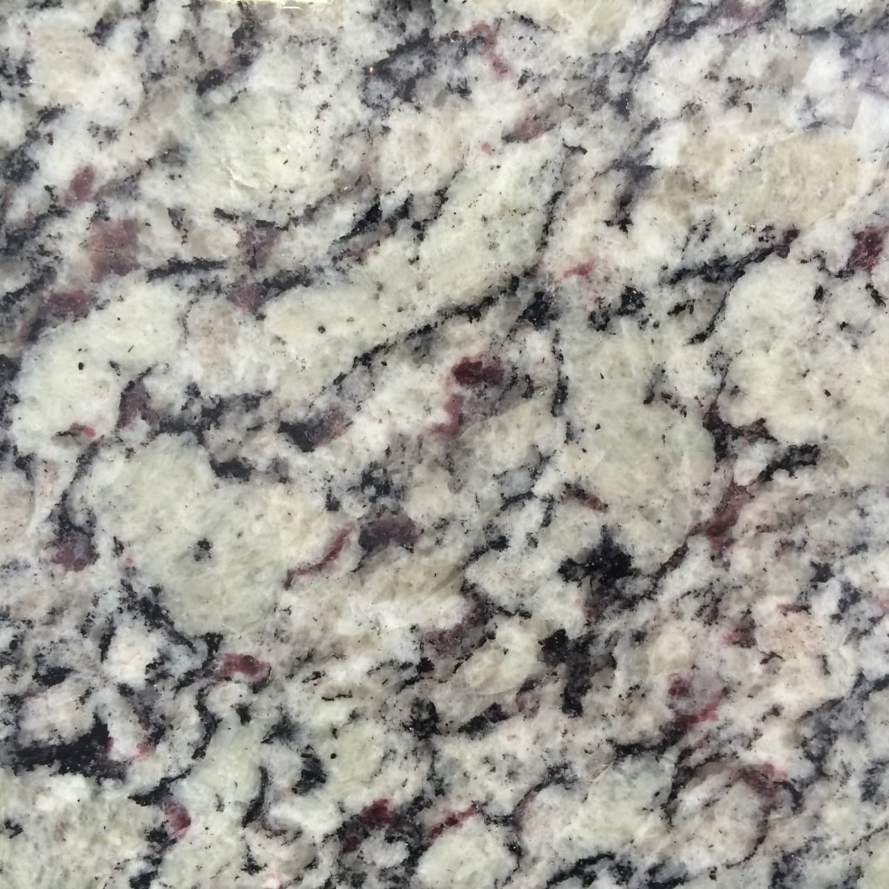 White Santa Cecilia, granite slab