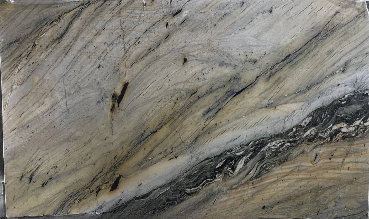Magma Blue, quartzite, slab