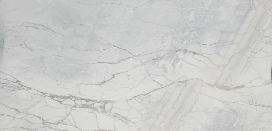 Venato Apuano Leather, marble slab in the Dallas showroom
