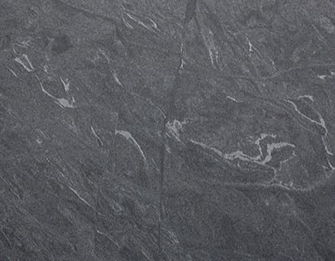 Black Mist, a granite slab, at KLZ Stone Supply in Dallas