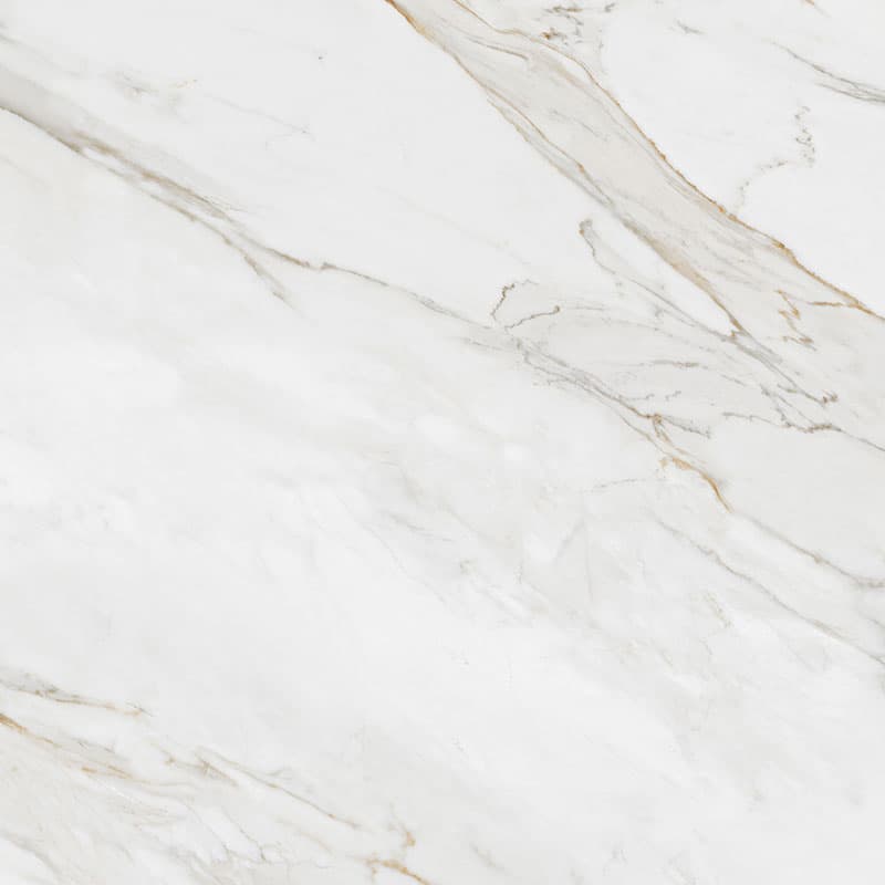 Calacutta Borghini, a porcelain slab, at KLZ Stone Supply in Dallas