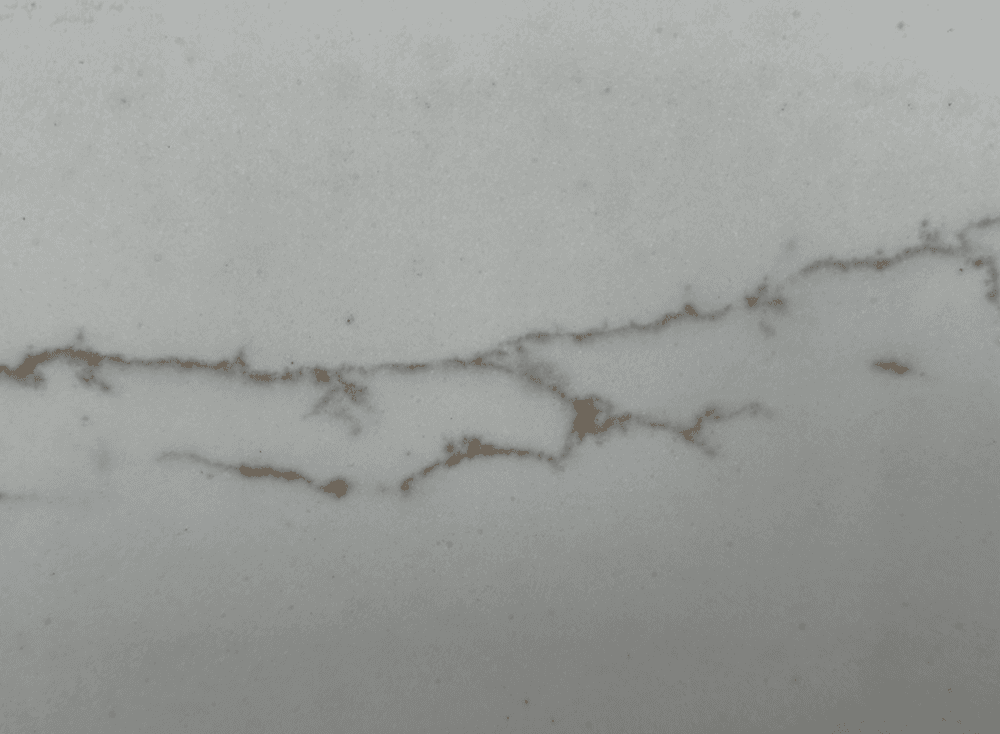 Apuan SP, a quartz slab, at KLZ Stone Supply in Dallas