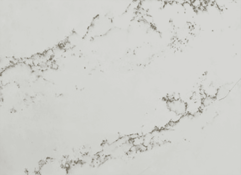 Calacatta Rmc SP, a quartz slab, at KLZ Stone Supply in Dallas