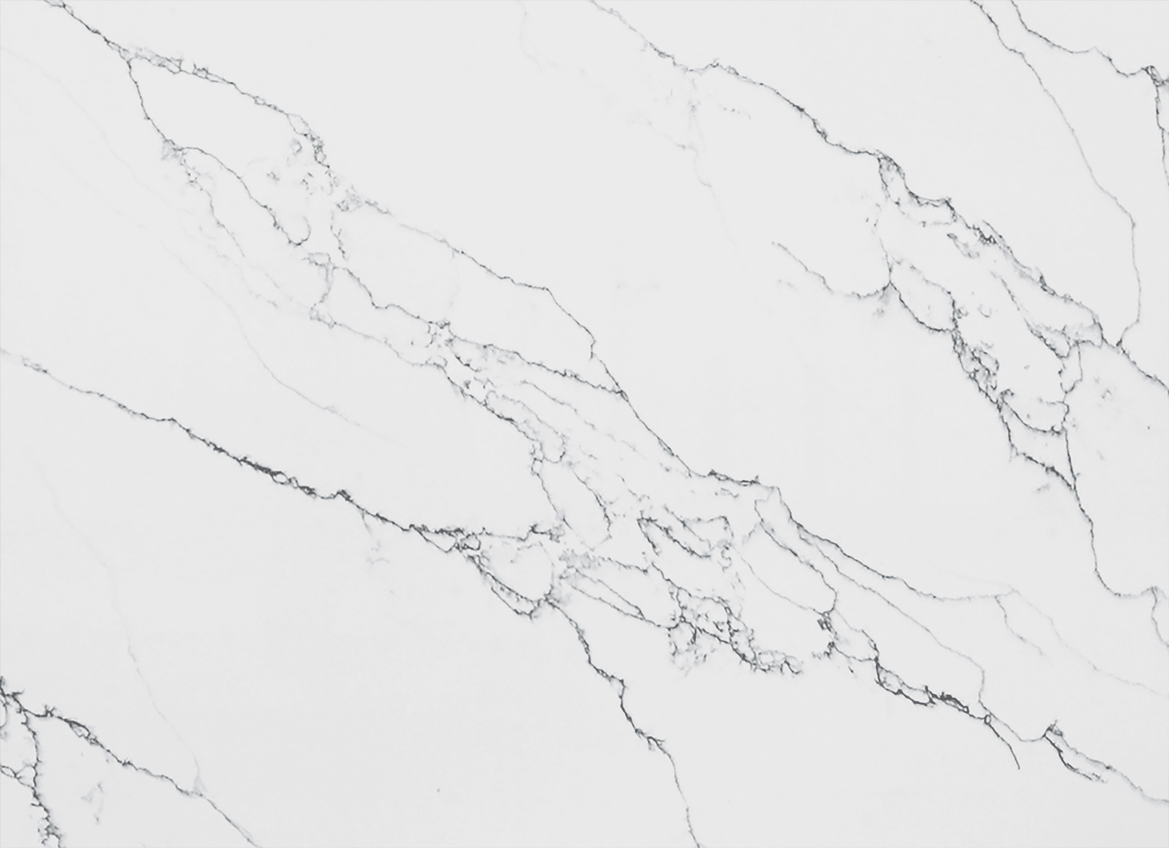 Valentino White, a quartz slab, at KLZ Stone Supply in Dallas