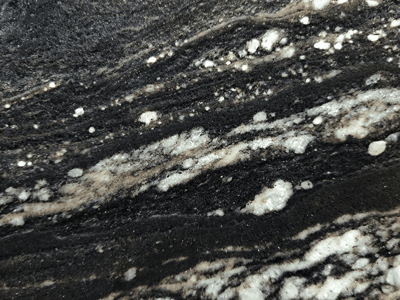 Winter Wood Leather, a granite slab, at KLZ Stone Supply in Dallas