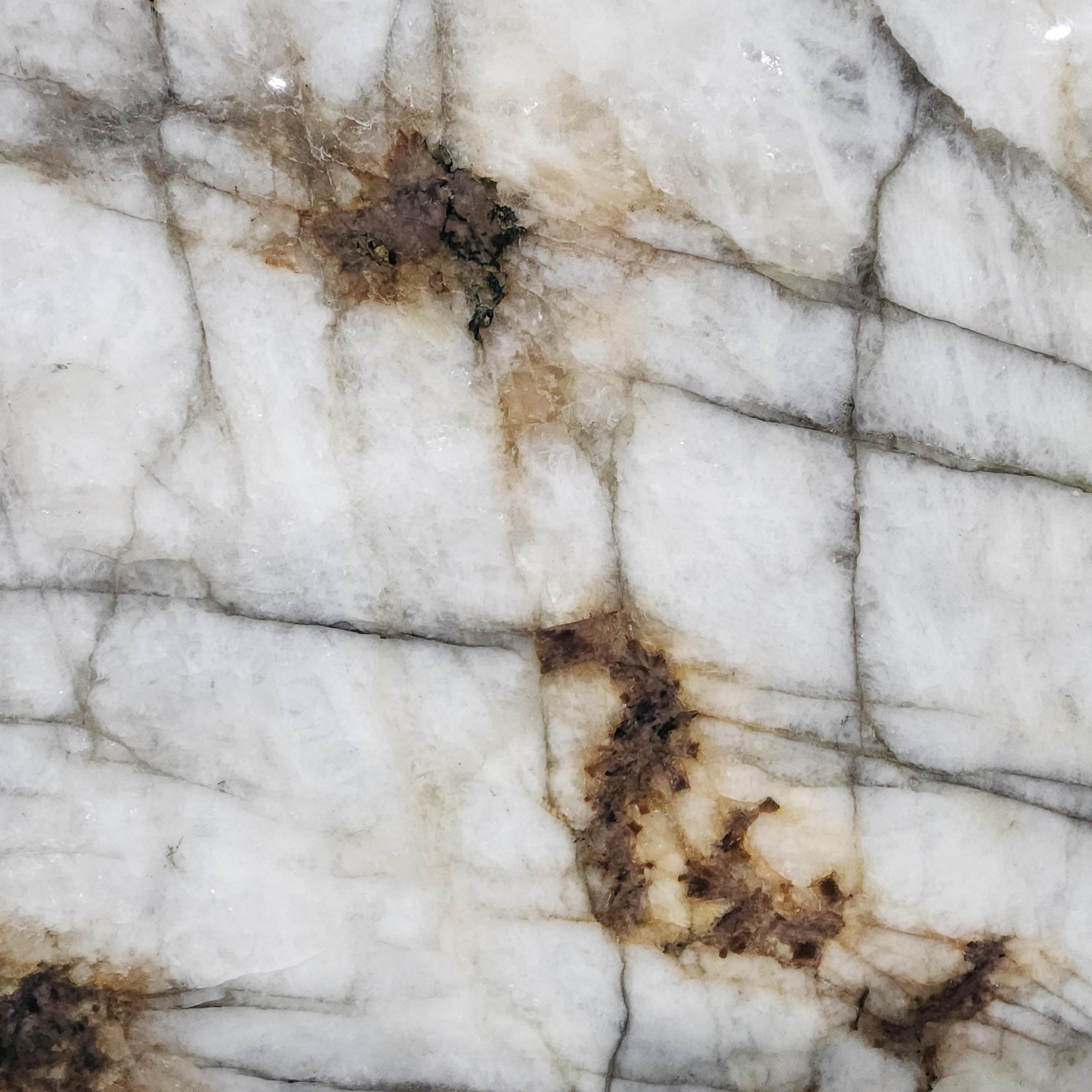 Belatrix, a quartzite slab, at KLZ Stone Supply in Dallas