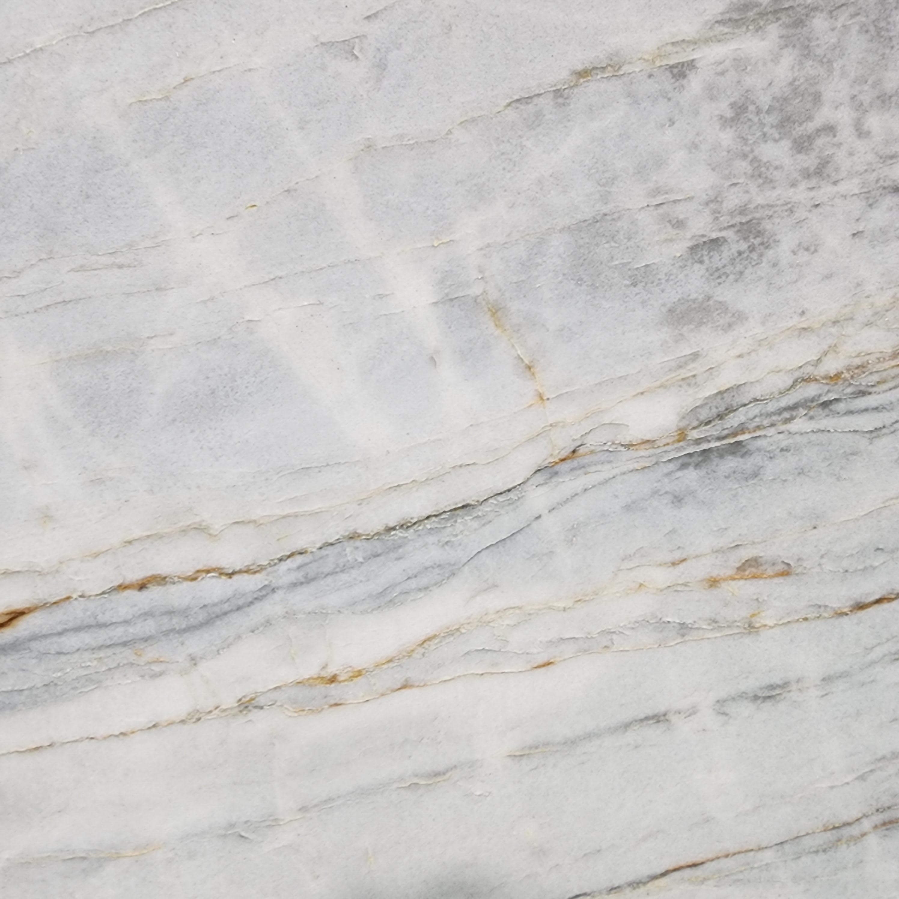 Beverly Blue Leather, a quartzite slab, at KLZ Stone Supply in Dallas