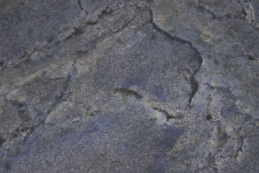 Blue Bahia Leather, a granite slab, at KLZ Stone Supply in Dallas