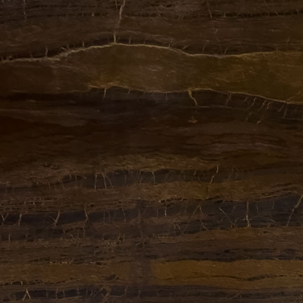 Bronzita, a marble slab, at KLZ Stone Supply in Dallas