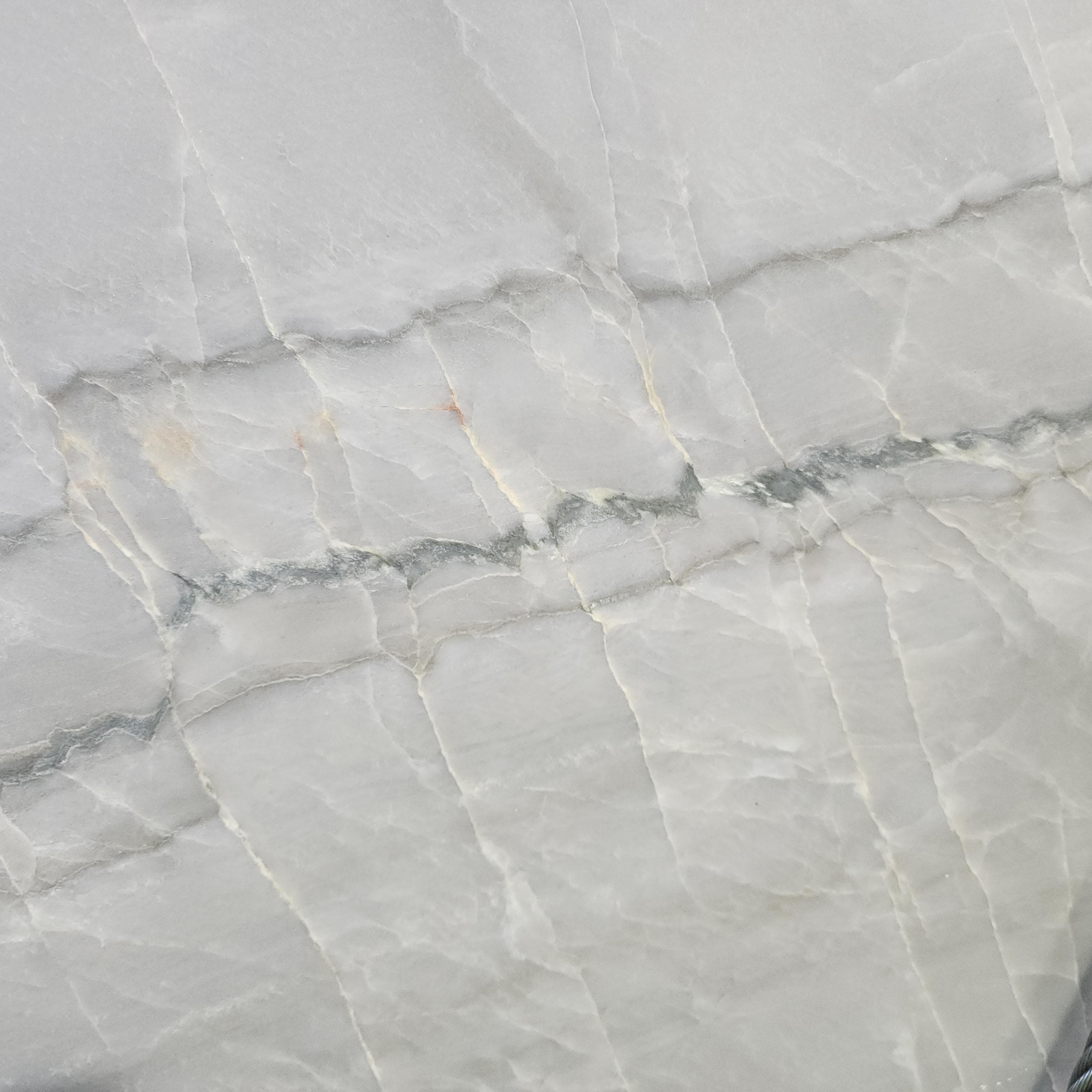Denali Leather Quartzite, a quartzite slab, at KLZ Stone Supply in Dallas