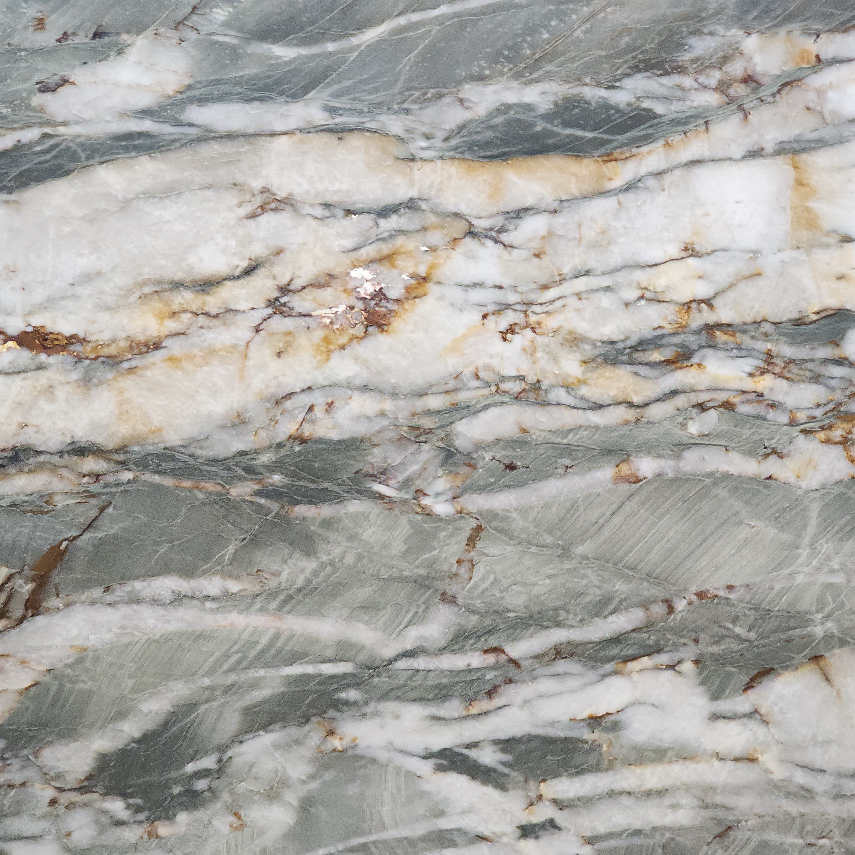 Vista Linda, a quartzite slab, at KLZ Stone Supply in Dallas
