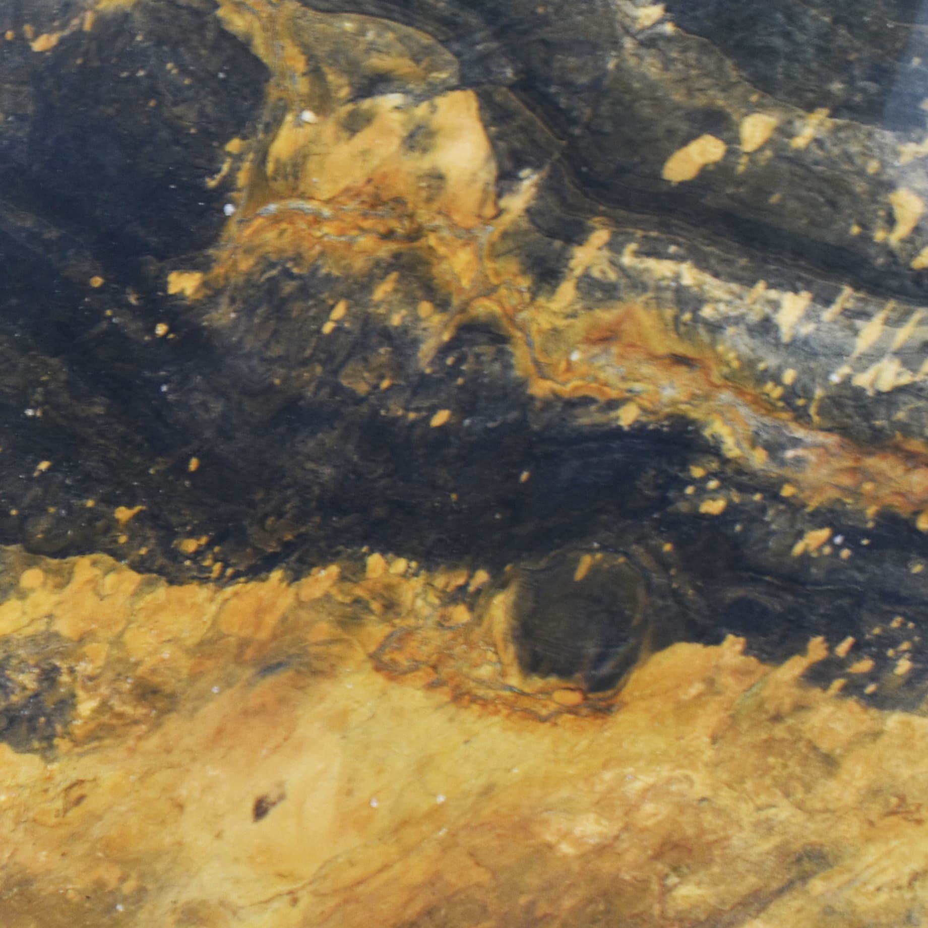 Jacaranda Leather, a quartzite slab, at KLZ Stone Supply in Dallas