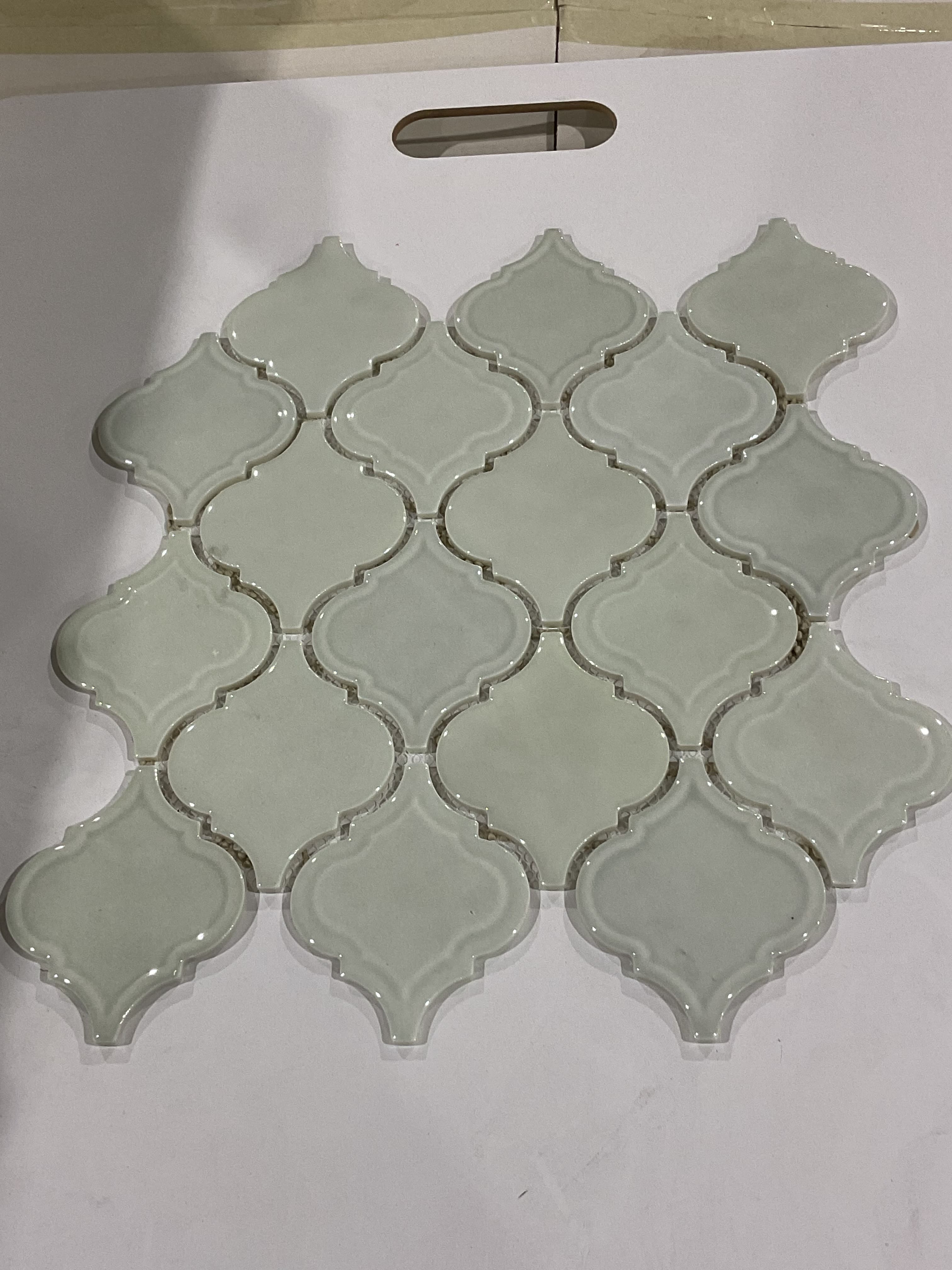 Geoscape Light Grey in 12 × 13 in