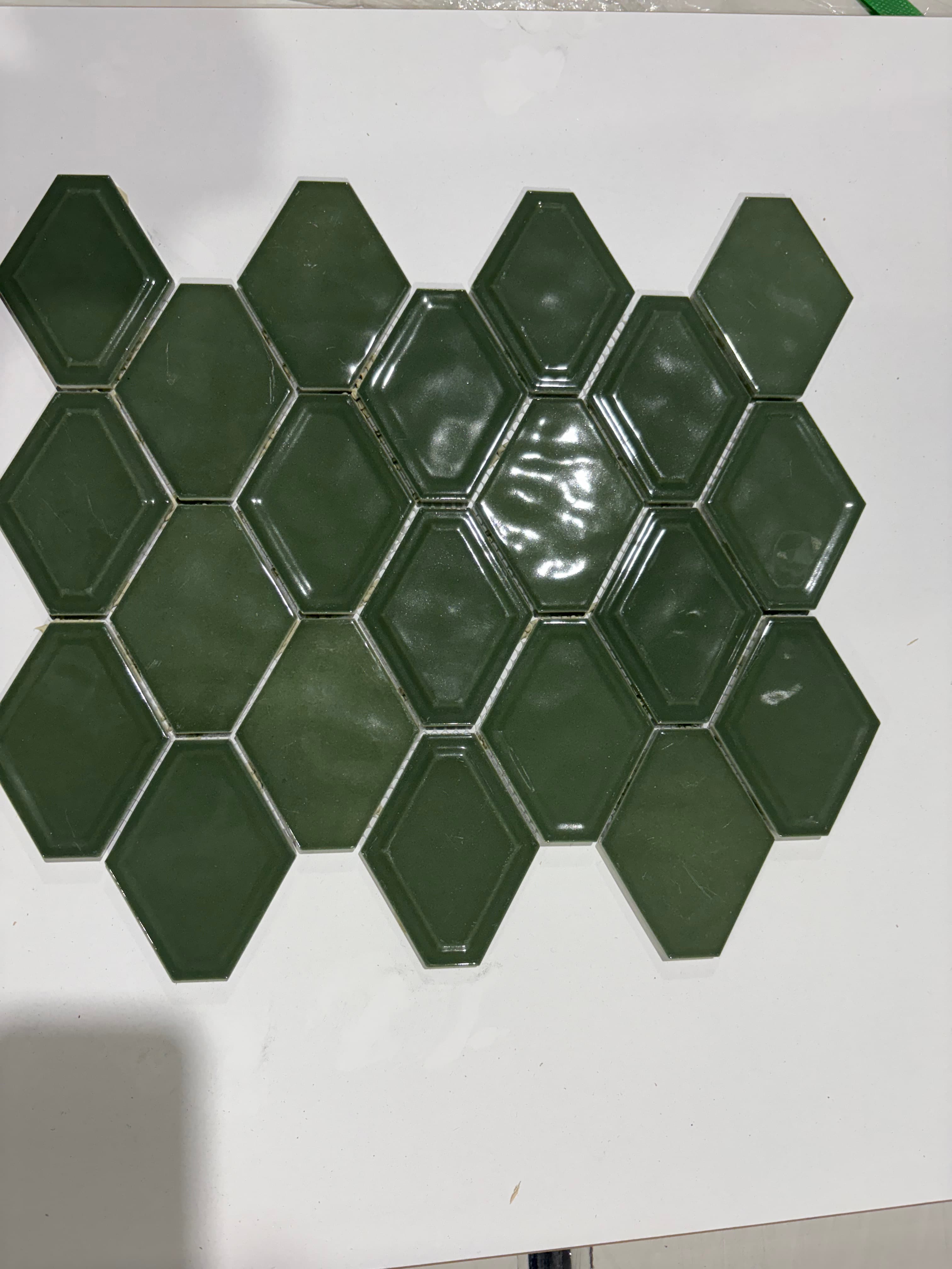 Geoscape Diamond Moss Green, deco, tile