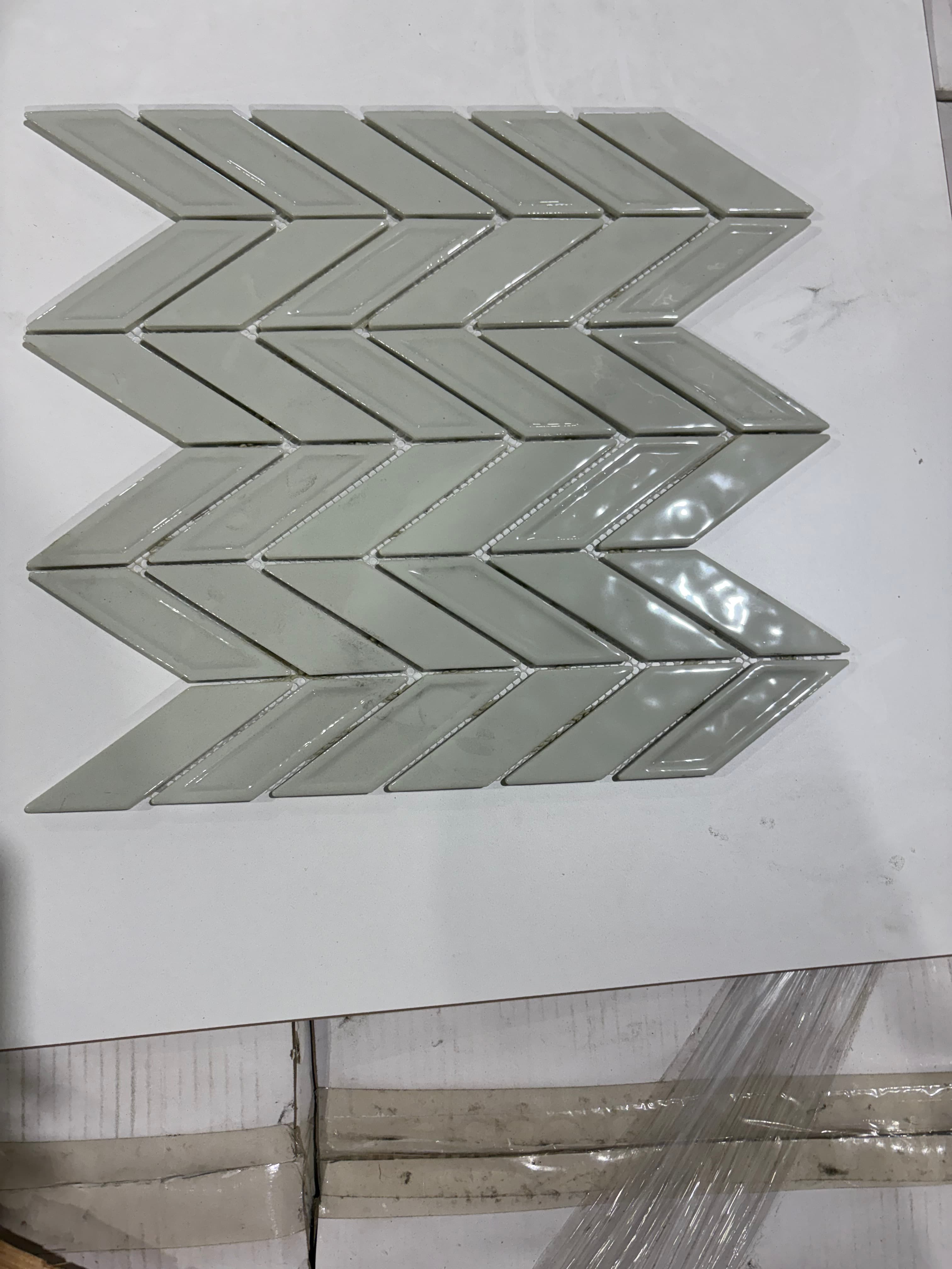 Geoscape Chevron Bone, deco, tile