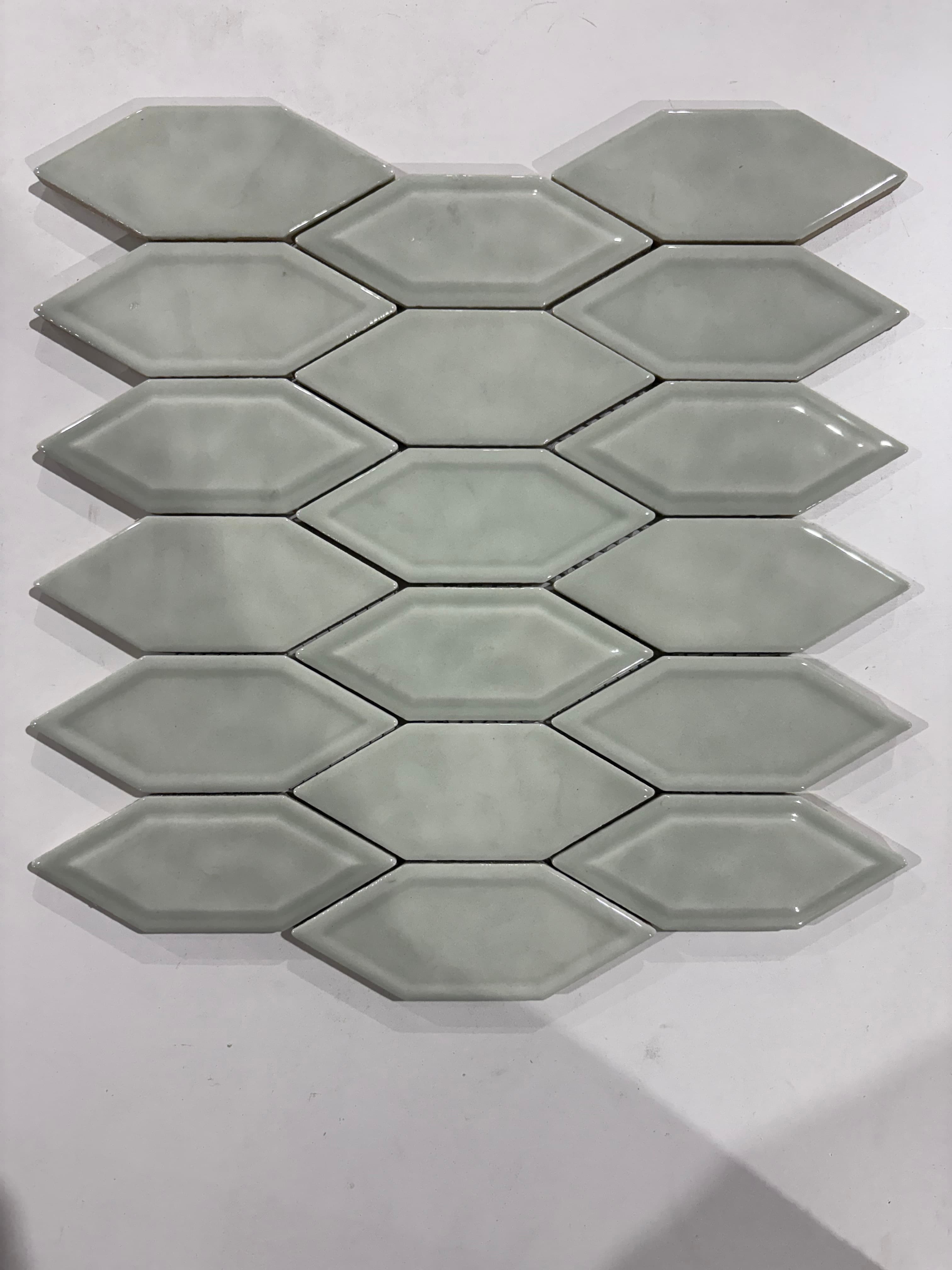 Geoscape Diamond Light Grey, deco, tile
