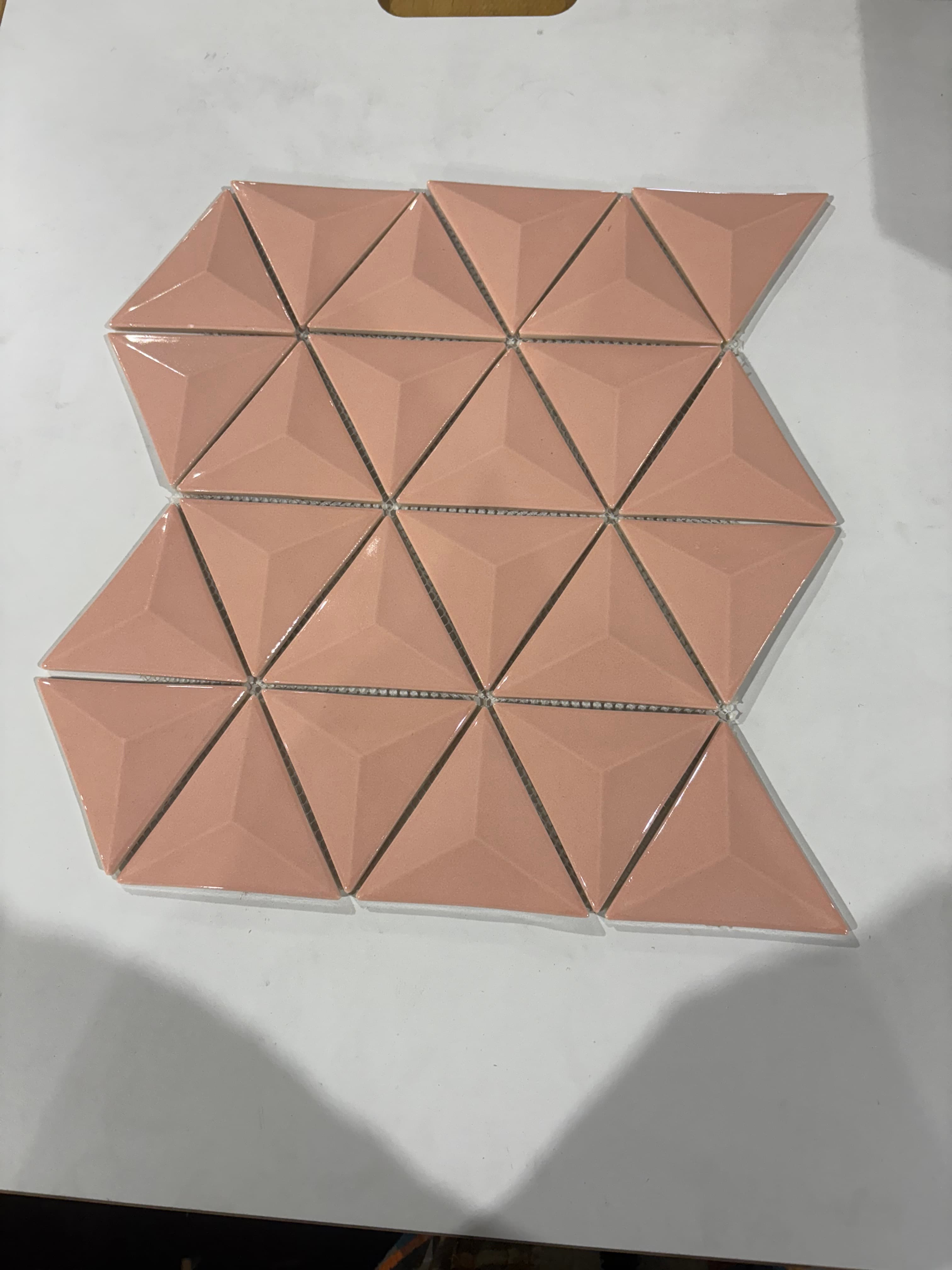 Triangular First Lady Pink, deco, tile