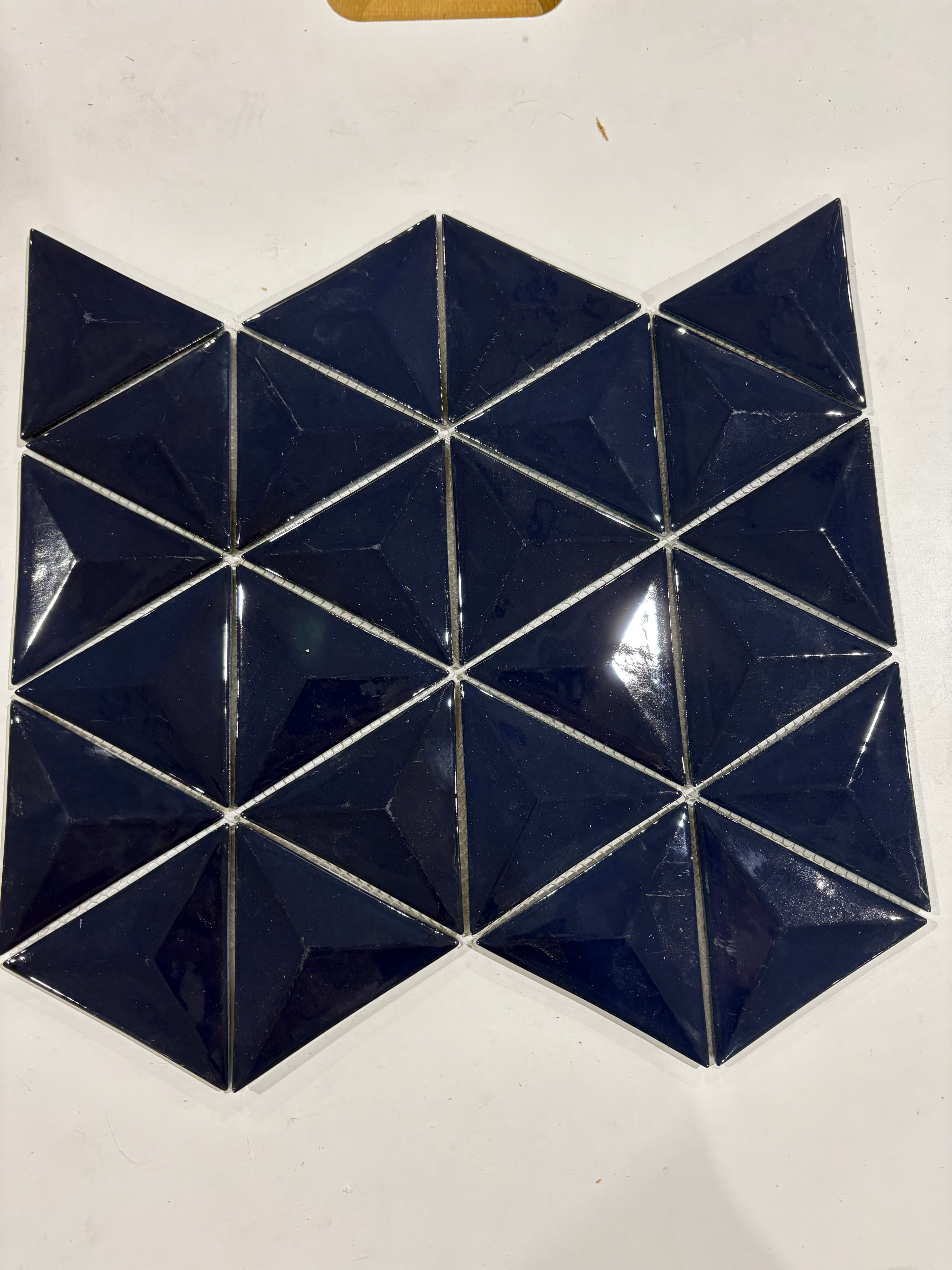 Triangular Midnight Blue, deco, tile