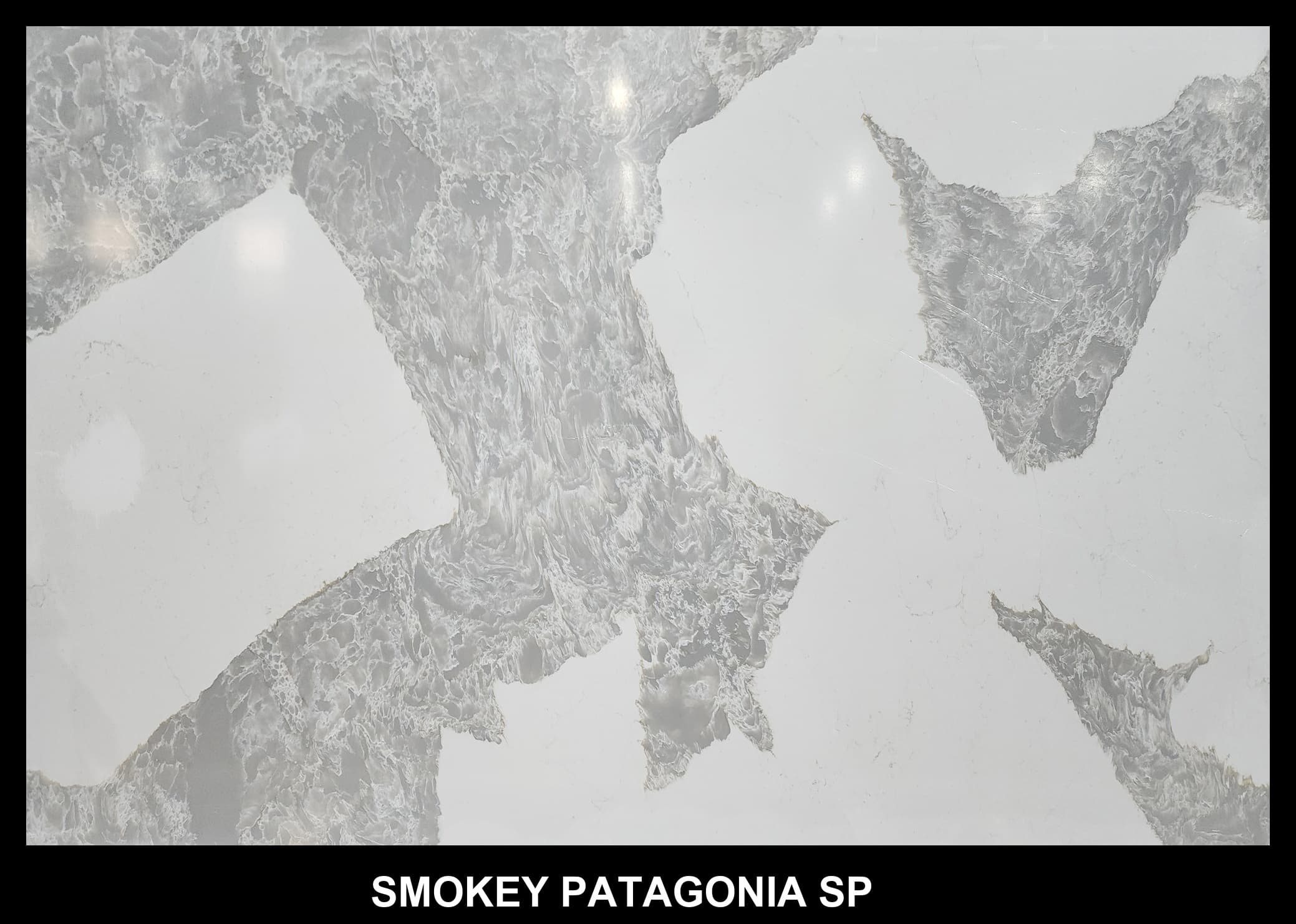 Smoky Patagonia SP, a quartz slab, at KLZ Stone Supply in Dallas