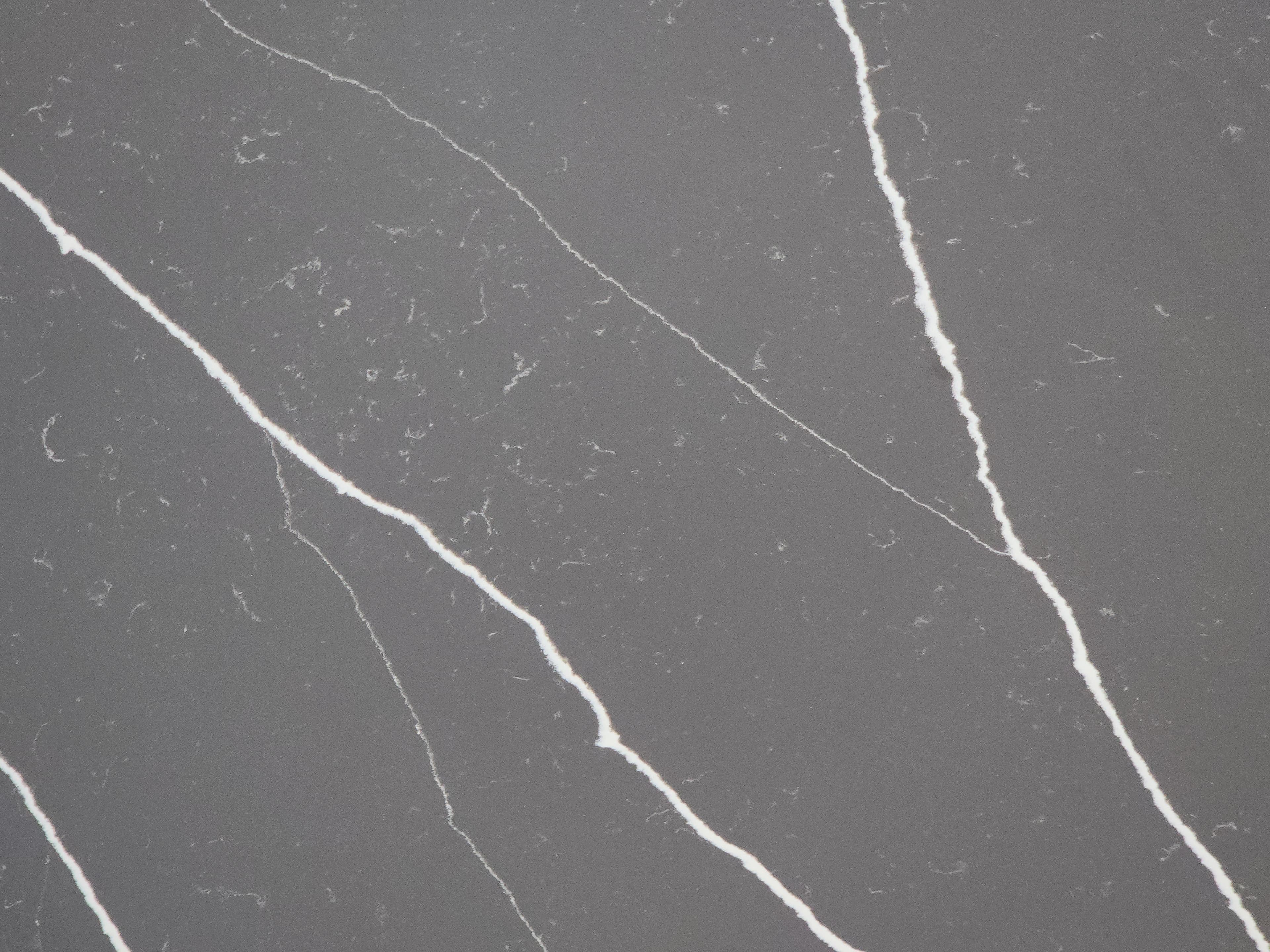 Thunder Grey, a quartz slab, at KLZ Stone Supply in Dallas