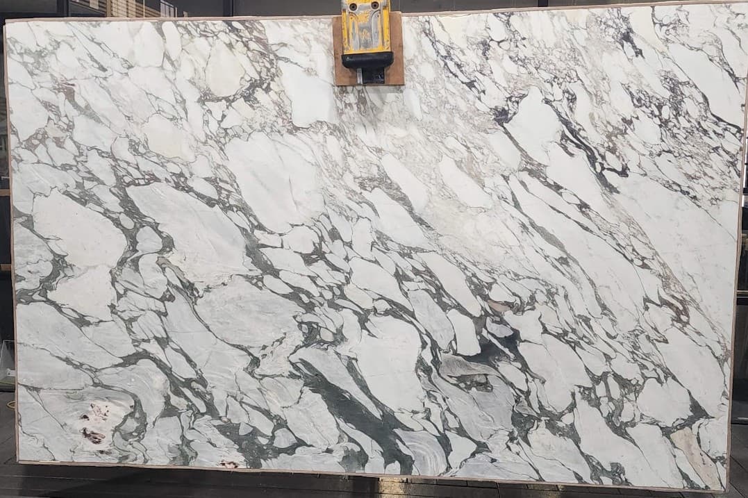 Calacatta Viola honed, at KLZ Stone Supply in Dallas